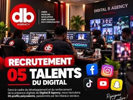 Digital B Agency recrute 05 talents du digital